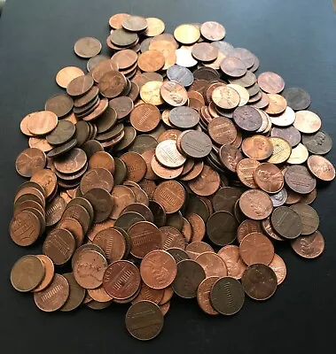 UNITED STATES OF AMERICA LINCOLN ONE CENT COINS (1Kg) JUST UNDER 400x COINS • £14.95