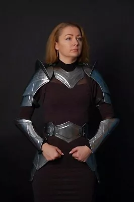 LARP Princess Medieval Elf Fantasy Costume Elven Steel Armor Lady Cuirass • $200