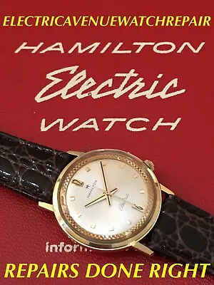 1960’s Hamilton Electric Watch NAUTILUS 604-Refurbished 505 New Contact-WARRANTY • $525