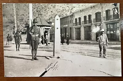 RPPC Mexican Revolution Nogales Arizona Border Mexico Soldiers  (14) • $14.50