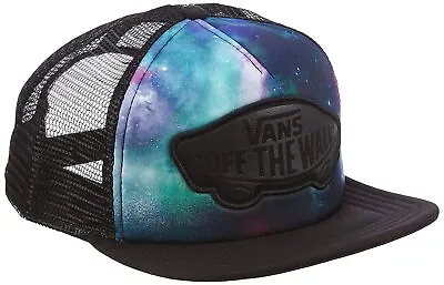 Vans Off The Wall Women's Beach Girl Trucker Hat Cap In Galaxy/Black • £24.10