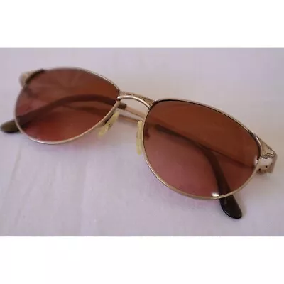 Serengeti Drivers 6298Y Matte Gold Oval Sunglasses Gradient Rose Lens VTG *READ* • $74.99