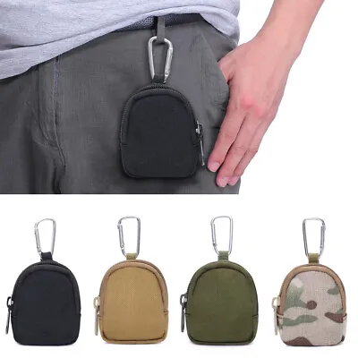 Mini Coin Purse Cash Pouch Change Holder Tactical Wallet Nylon Small Waist Bag • $5.99
