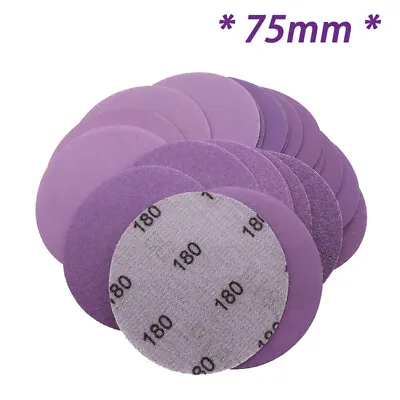 75mm Wet And Dry Sanding Discs 3 Inch Sandpaper Hook And Loop Pads Grit 60-10000 • $16.12