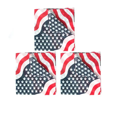 £6.39 • Buy 3pcs Bandana Scarf  Sports Face Cover  American Flag Neckerchief