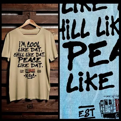 Hip Hop T-shirt 90s Rap Music Underground Cypha Brooklyn Chill XL Tan • $19.99