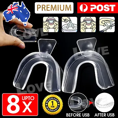 $5.85 • Buy 8PCS Teeth Whitening Mouth Trays Custom Self Mould Thermo Plastic Clear Guards