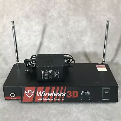 Nady Wireless 3D VHF Wireless Microphone Receiver Diversity Reception 203.40 MHz • $27.99