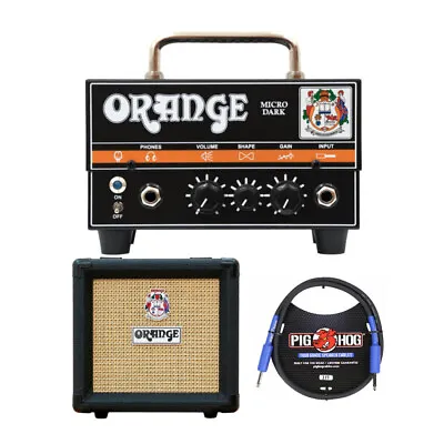 Orange Amps Micro Dark Terror 20 Watt Amp Head With Cabinet And TRS Cable • $308