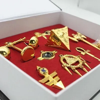 Yu-Gi-Oh! Millennium Items Puzzle Necklace Keychain Pendant In Box 8pcs/Set • $25.99