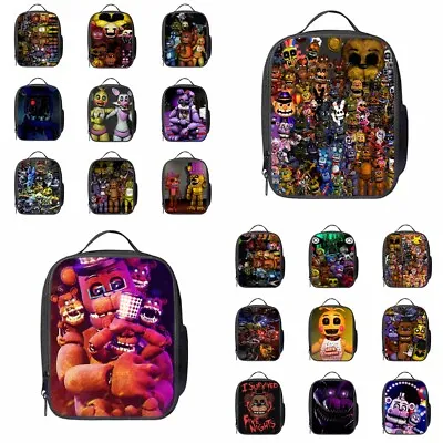 $15.19 • Buy Five Nights At Freddy's Insulated Lunch Bag Picnic Kids Food Storage Pack Bag