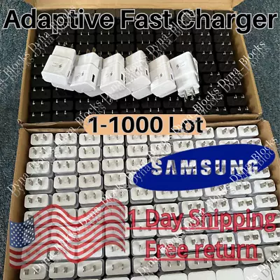 1-1000 Lot Adaptive Fast Charging Wall Plug Charger For Samsung NOTE 5/8S6/7/8/9 • $231.82