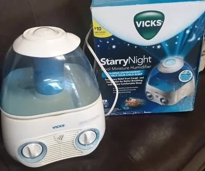 Vicks Starry Night Cool Moisture Humidifier Model V3700 VD1 WORKS  Night Light  • $36