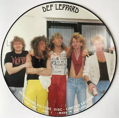 Def Leppard - Limited Edition Interview Picture Disc (LP) (VG-EX/NM) • £29.99