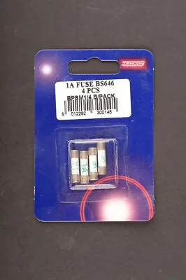 1 Amp Small Fuses Shaver Adaptor Fuse Pack Of 4 1A BS646 Electrical Plug • £3.75