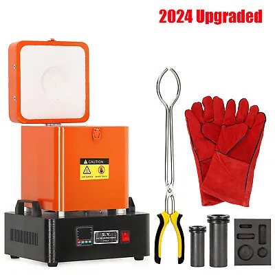 【2024 Upgraded】1+3KG Electric Gold Melting Furnace Kit 2100°F For Copper Silver • $258.95