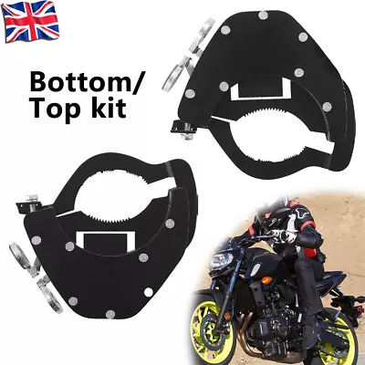 Universal Motorcycle Top Bottom Cruise Control Throttle Lock Assist Kits Black • £15.99