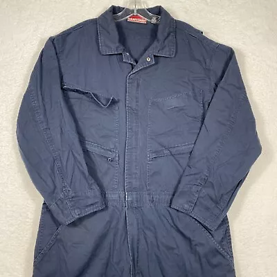 Craftsman Men's Coveralls Zip Up Blue Mechanic Jumpsuit Utility Workwear Size XL • $20