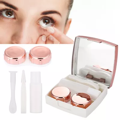 £3.98 • Buy (Pink)3 Color Mirror Lens Case Lens Box Contact Lens Box Contact Lens Box Eye
