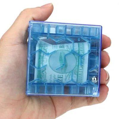 3D Cube Case Puzzle Money Maze Bank Saving Coin Collection Box Fun Brain Gamedvi • $9.29