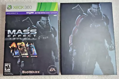 Mass Effect Trilogy 1 2 3 Microsoft Xbox 360 Complete CIB W/ Slipcover - Clean • $18.94