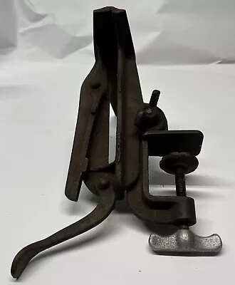 Vintage Cast Iron Hand Saw Sharpening Vise 7-1/2  Wide Vise • $29