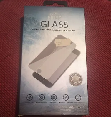 £1.99 • Buy MOTOROLA G5 Clear EIGER GLASS 0.33mm Tempered / Toughened Glass Screen Protector