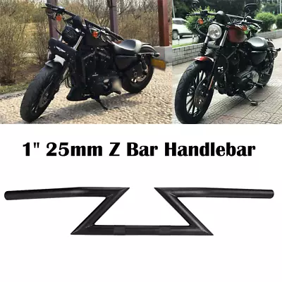 1  Z Bars Drag Handlebars For Harley Sportster 883 1200XL V-ROD Honda Motorcycle • $59.21