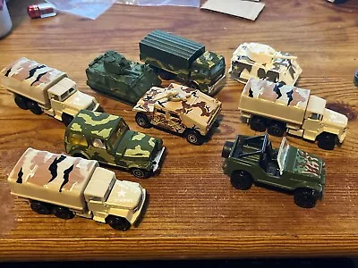 Lot Of Hot Wheels Yatming Diecast Military Camouflage Hummer Vehicles Tank Jeep • $26.99