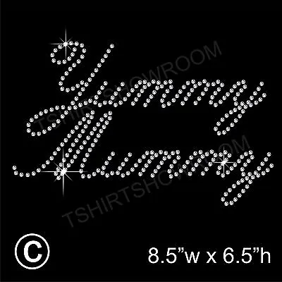  Yummy Mummy  Rhinestone Transfer Hotfix Iron On Motif Appliqué With A Free Gift • £5.99