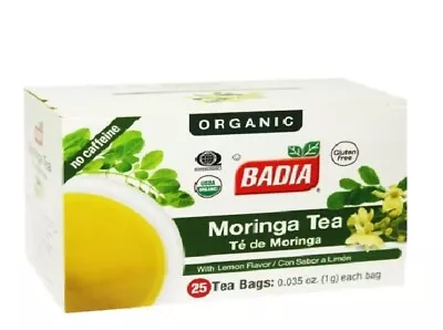 Moringa Tea / Te De Moringa 25 Bags  ORGANIC / FLAVOR LIMON/Sabor A Limón • $12.45