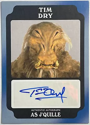 2016 Star Wars Rogue One MB Tim Dry As J'Quille Autograph Card 16/50 • £29.99