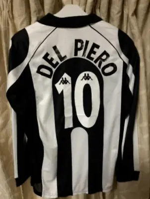  1997/98 Juventus Home Retro Shirt Long Sleeves DEL PIERO #10 ZIDANE #21 • £23.99