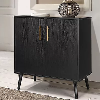 Storage Cabinet With 2 Doors Modern Sideboard Buffet Cabinet W/ Storage Shelves_ • $99.90