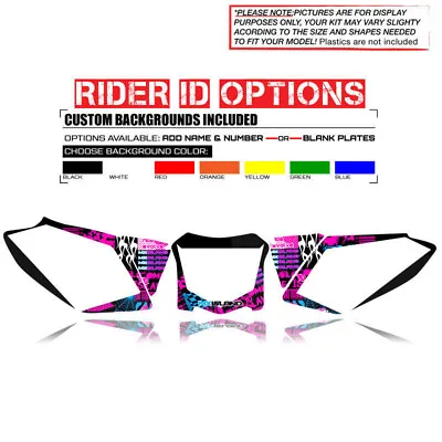 2005 2006 2007 Honda Crf 450 R Custom Number Plate Background​ Graphics Decals  • $69.99