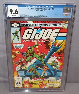 GI JOE A REAL AMERICAN HERO #1 White Pages CGC 9.6 NM+ Marvel Comics 1982 ARAH • £321.39