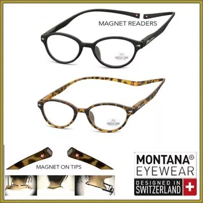 Eyeglasses Reading Woman Man Oval Montana Girocollo Magnetic Diopters • $21.42