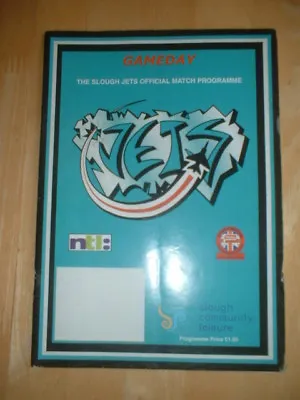 2001/2 Slough Jets V Hull Thunder  Ice Hockey  • £0.99