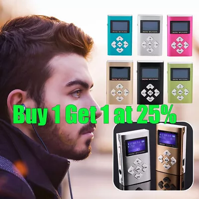 MP3 Mini Style Portable LCD Music Screen Media Player UK 32GB USB Clip Fast Hot • £4.94