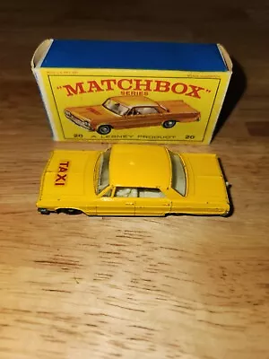 #20 Matchbox Taxi With Original Box • $28.95