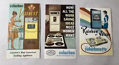 Vintage 1960s Suburban Gas Range Electric Oven Viscount Kitchen Lot 3 Brochures • $14.99