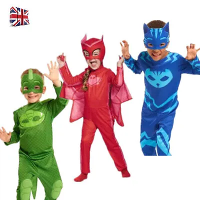 £13.32 • Buy PJ Masks Costume Boys Girls Superhero Kids Child Fancy Dress OFFICIAL UK Outfit