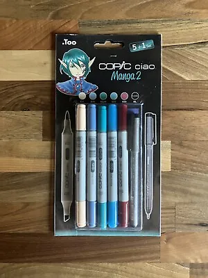 Copic Ciao 5+1 Manga 2 Set Marker Fineliner • £10.95