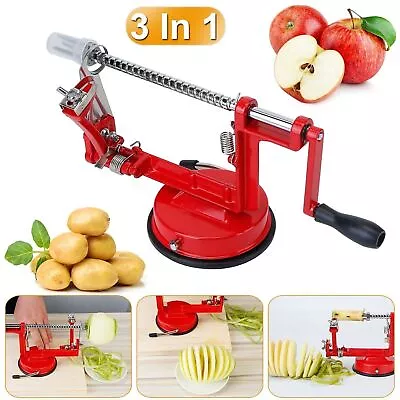 3in1 Fruit Apple Corer Slicer Peeler Machine Potato Cutter Kitchen Manual Tool · • $16.99