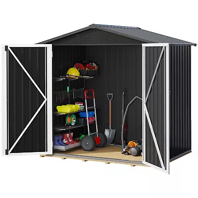 Large Outdoor Storage Shed Tool Sheds Heavy Duty Storage House W/ Lockable Doors • $212.61