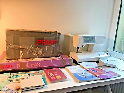 PFAFF Creative 2124 Sewing Machine  Embroidery Unit Creative Card Quilt Table • £345