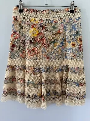 Zimmermann Skirt Size 1 Cutout/ Embroidery Detail Pre-owned Great Cond. • $105