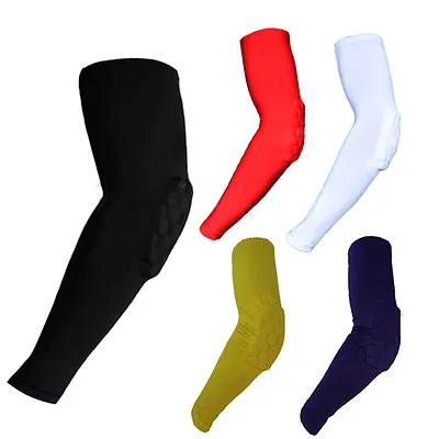 Child Adult Sport Basketball Honeycomb Pad Arm Hand Elbow Sleeve Brace Support • $6.99