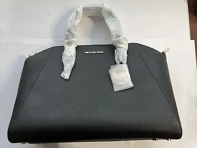 Michael Kors Ciara Large TZ Leather Black Satchel • $41.59