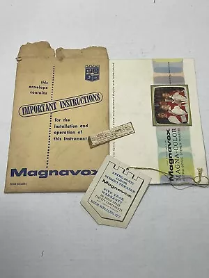 Vintage Magnavox Magna- Color Astro-Sonic Theatre Manual/Warranty - Rare Find! • $59.99